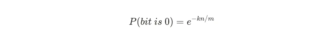 Probability formula for bit being 0