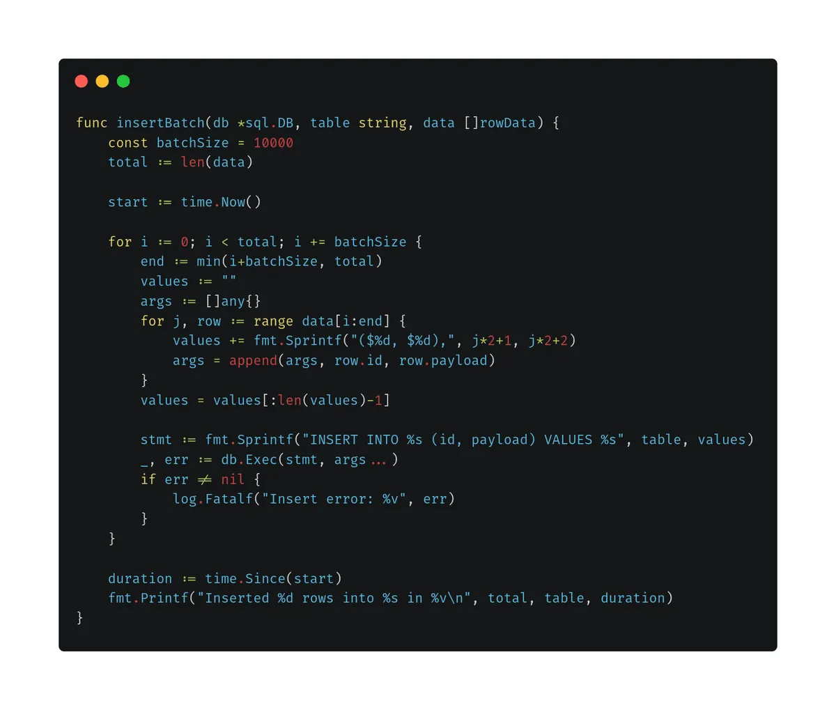 Insert Logic code